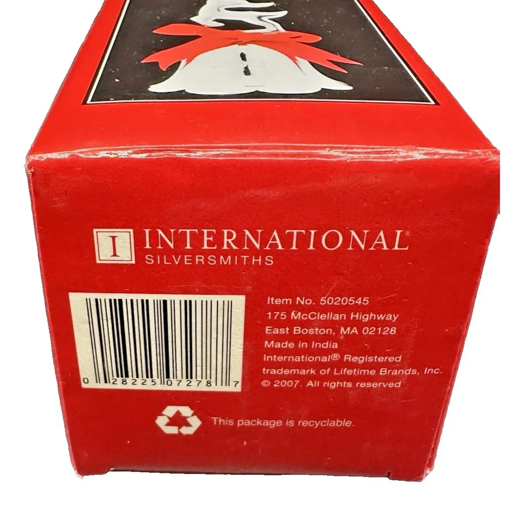 International Silversmith Annual 2007 Reindeer Bell New in Box Made in India
